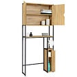 ID MARKET - Meuble WC 3 en 1 avec armoires de rangement DETROIT design industriel - vignette