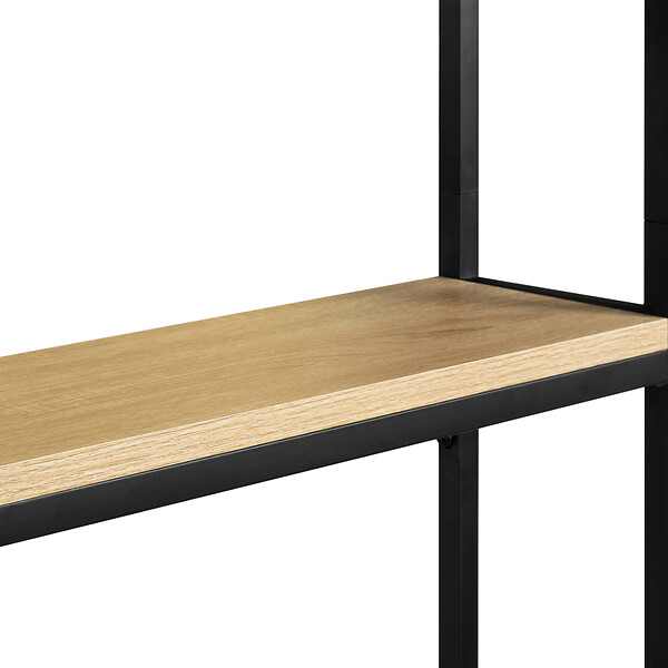ID MARKET - Meuble étagère dessus WC 4 étagères DETROIT design industriel - large