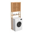 ID MARKET - Meuble étagère dessus WC placard bambou BEA - vignette