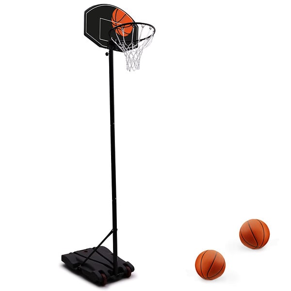 ID MARKET - Panier de basket sur pied hauteur réglable 240 à 305 cm - large