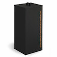 ID MARKET - Réservoir à granulés 55 kg noir rangement à pellets 36 x 36 x 87 cm - vignette
