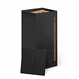 ID MARKET - Réservoir à granulés 55 kg noir rangement à pellets 36 x 36 x 87 cm - vignette