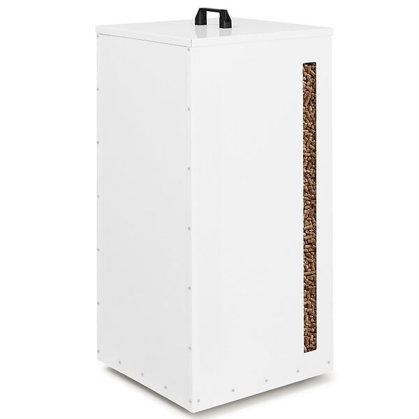 ID MARKET - Réservoir à granulés 45 kg blanc rangement à pellets 36 x 36 x 76 cm - large