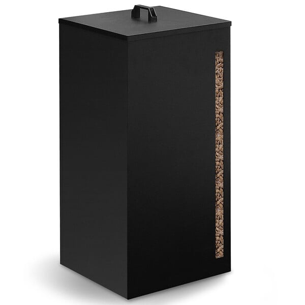 ID MARKET - Réservoir à granulés 30 kg noir rangement à pellets 35 x 35 x 53,5 cm - large
