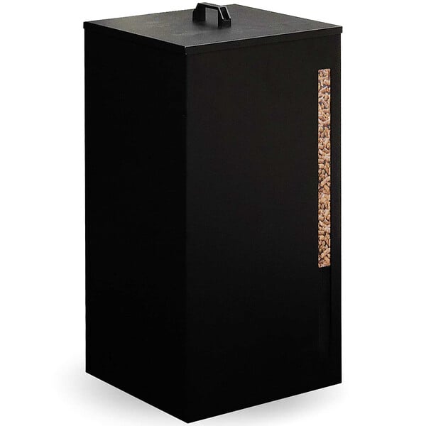ID MARKET - Réservoir à granulés 45 kg noir rangement à pellets 36 x 36 x 76 cm - large