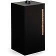 ID MARKET - Réservoir à granulés 45 kg noir rangement à pellets 36 x 36 x 76 cm - vignette