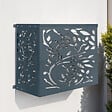 ID MARKET - Cache climatiseur en métal gris anthracite LIS protection unité extérieur 95 x 50 x 80 cm - vignette
