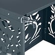 ID MARKET - Cache climatiseur en métal gris anthracite LIS protection unité extérieur 95 x 50 x 80 cm - vignette