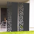 ID MARKET - Panneau décoratif universel 150 x 50 CM FLOWER gris semi ajouré sur le côté - vignette