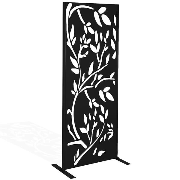 ID MARKET - Panneau décoratif universel 150 x 50 CM LIS noir mat - large