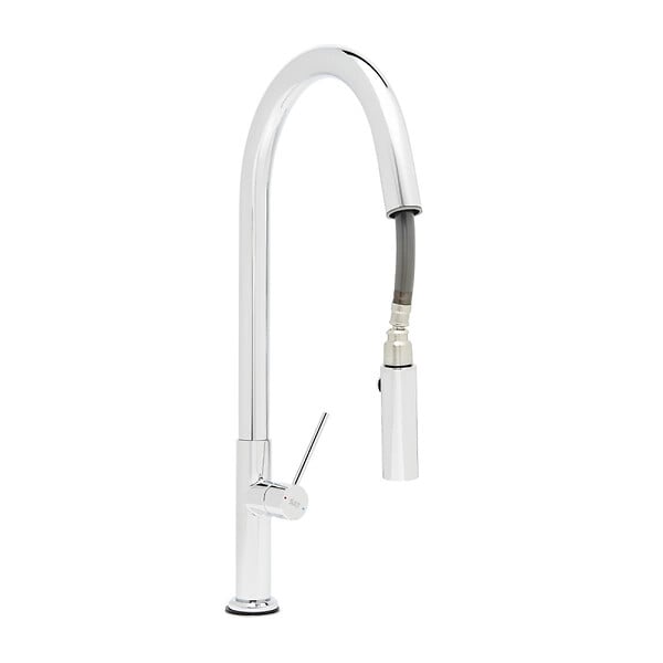 SWISS AQUA TECHNOLOGIES - Swiss Aqua Technologies set mitigeur lavabo avec bras pivotant + mitigeur cuisine douchette extractible 2 jets, bras pivotant, chrome (SATBSD2280LCR) - large
