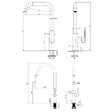 SWISS AQUA TECHNOLOGIES - Swiss Aqua Technologies set mitigeur lavabo avec bras pivotant + mitigeur cuisine douchette extractible 2 jets, bras pivotant, chrome (SATBSD2280LCR) - vignette