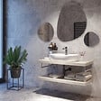 SWISS AQUA TECHNOLOGIES - Swiss Aqua Technologies B-Way set mitigeur lavabo + mitigeur cuisine Ceramia Timeless acier inoxydable, douchette extractible, noir mat (SATTMLBM271) - vignette