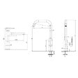 SWISS AQUA TECHNOLOGIES - Swiss Aqua Technologies Dark set mitigeur lavabo XL + mitigeur cuisine avec bras pivotant, or brossé (SATBSDA285BZ) - vignette