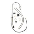 SWISS AQUA TECHNOLOGIES - set mitigeur lavabo haut, sans vidage + mitigeur cuisine avec douchette extractible 2 jets, chrome (SATBSBD285) - vignette
