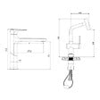 SWISS AQUA TECHNOLOGIES - Dark set mitigeur lavabo XL + mitigeur cuisine Ceramia Timeless acier inoxydable, douchette extractible, or (SATTMLDA1285BG) - vignette