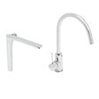 SWISS AQUA TECHNOLOGIES - Swiss Aqua Technologies set mitigeur lavabo haut sans vidage + mitigeur cuisine 36,3 cm avec bras pivotant, chrome brillant (SATBSUR0271CR) - vignette
