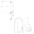 SWISS AQUA TECHNOLOGIES - Swiss Aqua Technologies set mitigeur lavabo haut sans vidage + mitigeur cuisine 36,3 cm avec bras pivotant, chrome brillant (SATBSUR0271CR) - vignette