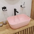 SWISS AQUA TECHNOLOGIES - Mood set mitigeur lavabo XL + mitigeur de cuisine Ceramia Timeless acier inoxydable, douchette extractible, noir mat (SATBM285C) - vignette