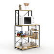ID MARKET - Etagère de cuisine DETROIT support micro-ondes multi-étagères - vignette