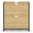 ID MARKET - Meuble sous lavabo salle de bain 2 tiroirs DETROIT design industriel - vignette