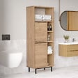 HABITAT ET JARDIN - Meuble de salle de bain en bois "ON10C" - 60 x 46 x 161 cm - Marron - vignette