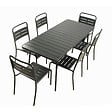 CONCEPT USINE - Ensemble table de jardin 160 cm et 6 chaises BERGAME $ - vignette