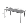 CONCEPT USINE - Ensemble table de jardin 160 cm et 6 chaises BERGAME $ - vignette