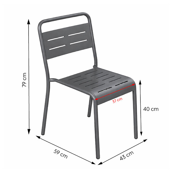 CONCEPT USINE - Ensemble table de jardin 234 cm et 10 chaises BERGAME $ - large