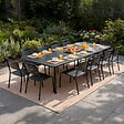 CONCEPT USINE - Ensemble table de jardin 234 cm et 10 chaises BERGAME $ - vignette