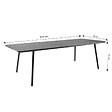 CONCEPT USINE - Table de jardin 10-12 places 234cm gris foncé BERGAME $ - vignette