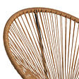 ID MARKET - Salon de jardin IZMIR table et 2 fauteuils oeuf cordage effet rotin - vignette