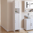 ID MARKET - Meuble colonne salle de bain WALDO 2 portes blanc - vignette