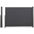 ID MARKET - Paravent extérieur rétractable 160 x 300 CM gris anthracite store latéral - vignette