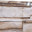 ID MARKET - Brise vue occultant 1,2 x 10 M motif pierre marron 160 gr/m² - vignette