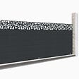 ID MARKET - Brise vue occultant 1,5 x 10 M effet lames de clôture motifs FLOWER 160 gr/m² - vignette