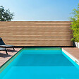 ID MARKET - Brise vue occultant 1,5 x 10 M effet claustra en bois 160 gr/m² - vignette