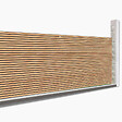 ID MARKET - Brise vue occultant 1,5 x 10 M effet claustra en bois 160 gr/m² - vignette