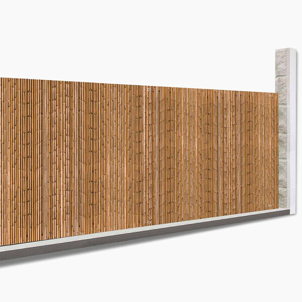 ID MARKET - Brise vue occultant 1,8 x 10 M imprimé bambou 160 gr /m² - large