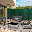 ID MARKET - Kit de lamelles occultantes PVC souples vertes horizontales 35 M - vignette