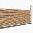 ID MARKET - Brise vue occultant 1,8 x 10 M effet claustra en bois 160 gr/m² - vignette