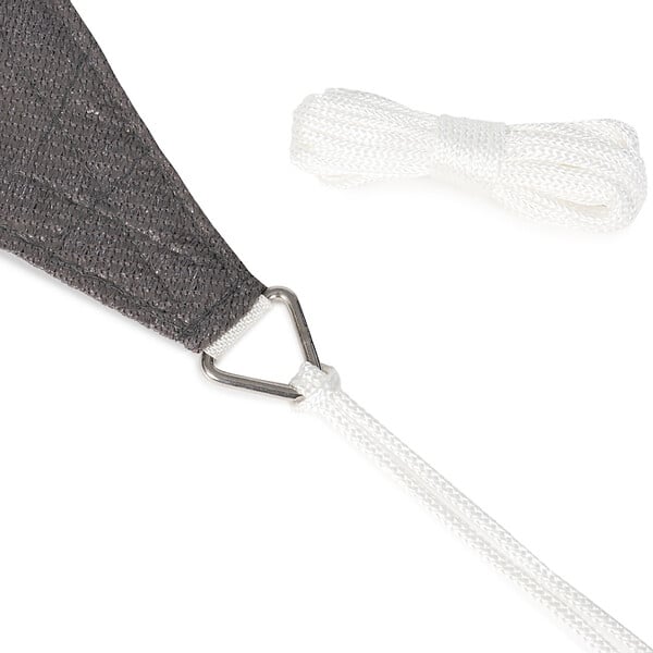 ID MARKET - Voile d'ombrage rectangulaire 4x6 M gris - large