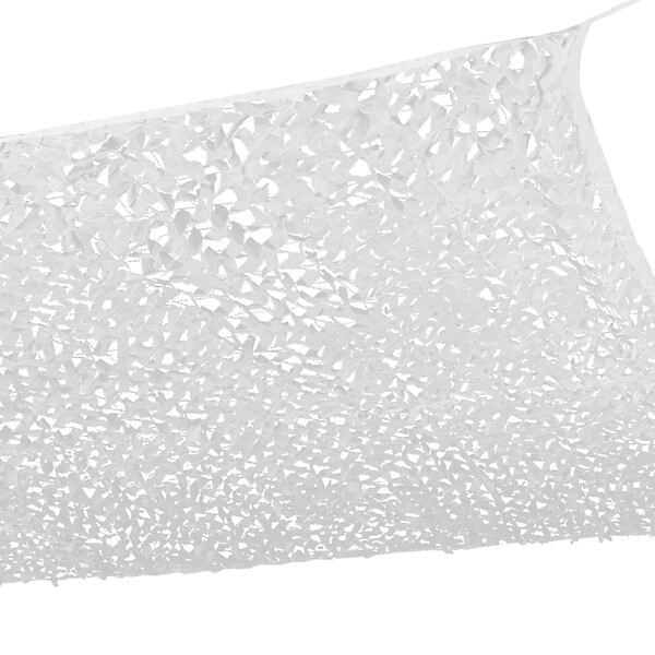 ID MARKET - Voile d'ombrage rectangulaire design ombrière camouflage 4x6 M blanc - large