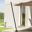 ID MARKET - Mât de fixation pour voile d'ombrage H. 220 CM poteau et base acier - vignette