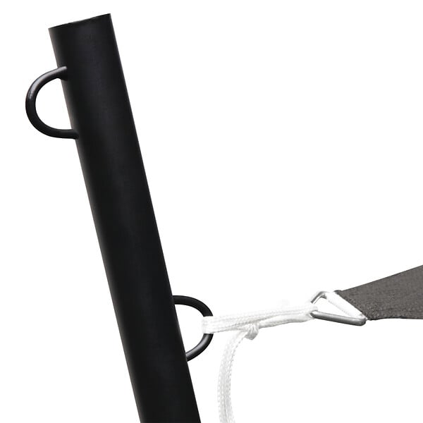 ID MARKET - Mât de fixation pour voile d'ombrage H. 220 CM poteau et base acier - large