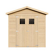 TIMBELA - Abri de Jardin en Bois Naturel - H228x222x233 cm / 4,2 m² - M351 - vignette