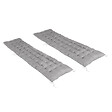 ID MARKET - Lot de 2 coussins universels de transat ADAM 180 cm gris - vignette