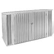 ID MARKET - Abri de jardin en métal gris clair verrouillable multi-rangement stockage vélos, outils, poubelles - vignette