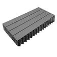 ID MARKET - Lot de 5 dalles de terrasse rectangulaire WODHY clipsables bois composite gris 60 x 30 cm - vignette