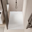 STANO - Receveur de douche 90 x 150 cm extra plat blanc PIATTO en SoliCast® surface ardoisée - vignette